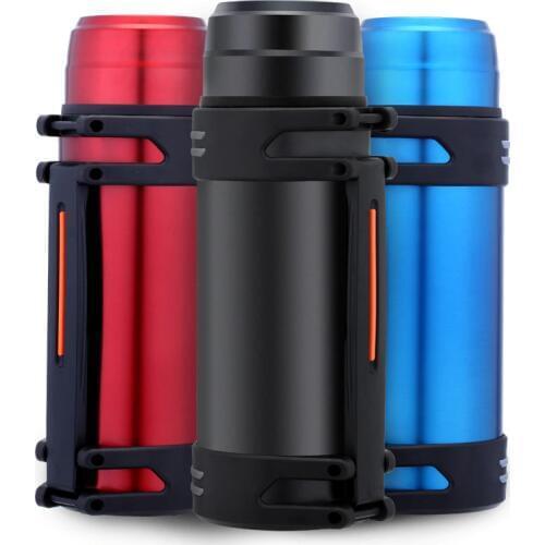 New Sales Travel Thermals cups Larger Capacity 2000ml Vacuum Flasks Stainless steel304 Thermos Bottle with Handgrip&Straps