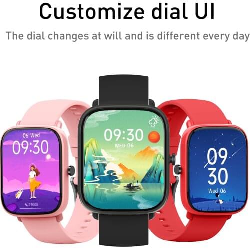 UMO Smart Watch Men Women Sports Fitness Smartwatch IP67 Waterproof 1.69'' Touch Screen For Android IOS Xiaomi Samsung Phone