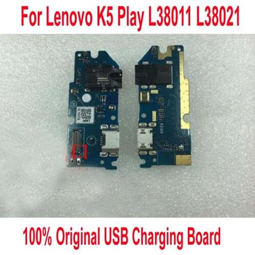 100% Original Work Charging port Dock USB Connector Data Plug Charge Board Flex Cable For Lenovo K5 Play K5Play L38011 L38021