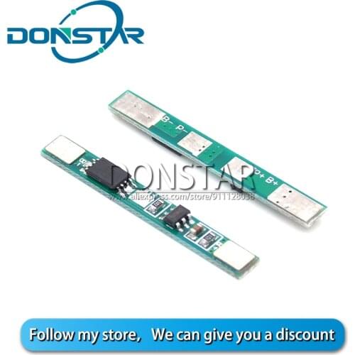 100PCS 3.7V lithium battery protection board 1S 18650 battery charging protection plate