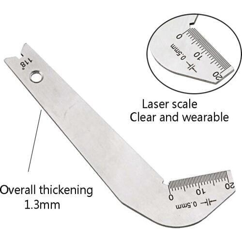 118 Degree Twist Drill Bits Angle Gage Grinding Center Gauge Sharpening Tools Stainless Steel corner Front edge measuring Top