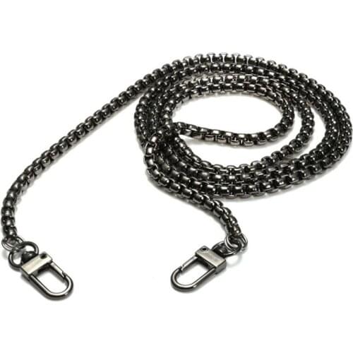 120cm Handbag Metal Chains For Bag DIY Purse Chain With Buckles Shoulder Bags Straps Handbag Handles Bag Parts Accessories