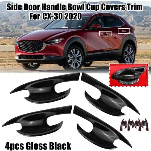 4Pcs Car Outer Door Bowl Cover Decoration for Mazda CX-30 2020-2021