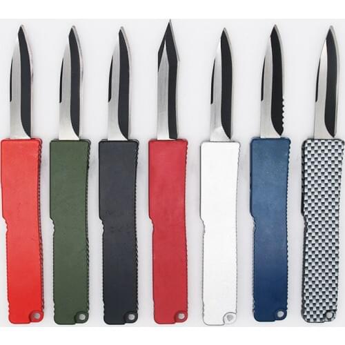 8 Models Mini Keychain Pocket Autotf Knife 5cm Blade Folding Tactical Hunting Knifes Outdoor Survival Knife Knives EDC