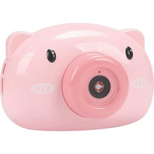 Automatic Funny Cute Cartoon Pig Animal Soap Children Bubble Maker Camera Bath Wrap Machine Toys Bubble Gifts for Kids and Girls