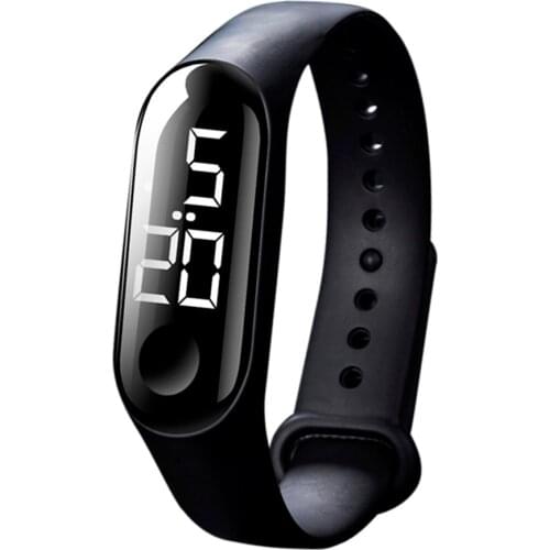 Fashion Men Women Digital Watches LCD Number Display Electronic Sports Wristwatches Luminous Sensor Watches