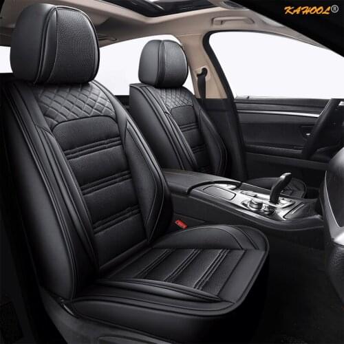KAHOOL Leather car seat covers For Toyota Corolla Camry Rav4 Auris Prius Yalis Avensis SUV auto accessories car sticks