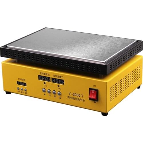 V-2030T LCD Seperator Heating Plate Station Electronic Heating Plate Preheating Station Mobile Phone Screen Repair Tools 1200W