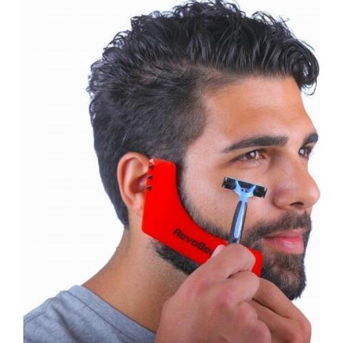 Good quality Z shape beard shaper beard styling template as whiskers sidebums comb for hairline facial hair shaping tool