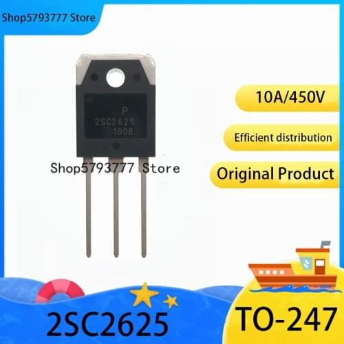 10PCS 2019+ 100% brand new imported original authentic 2SC2625 TO-247 C2625 TO247 high power transistor 10A 450V switching power