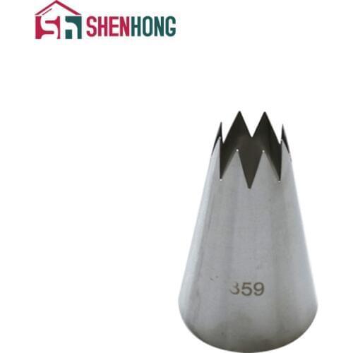 SHENHONG #359 Stainless Steel Icing Piping Nozzle Decorating Boquillas Tools Cupcake Cake Cream Pastry Tips
