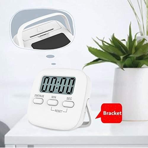 Magnetic LCD Digital Kitchen Countdown Timer Stopwatch Alarm with Stand Kitchen Timer Practical Cooking Alarm Clock