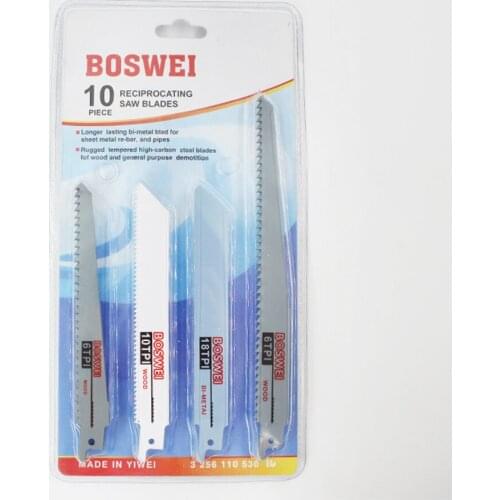 10pcs Jig Saw Blades Reciprocating Saw Blade Hand Saw Saber Saw Blades For Woodworking Cutting Saw Power Tools Accessories