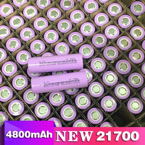 New 21700 lithium battery 3.7V 4800mAh power electric car battery for mobile power flashlight battery