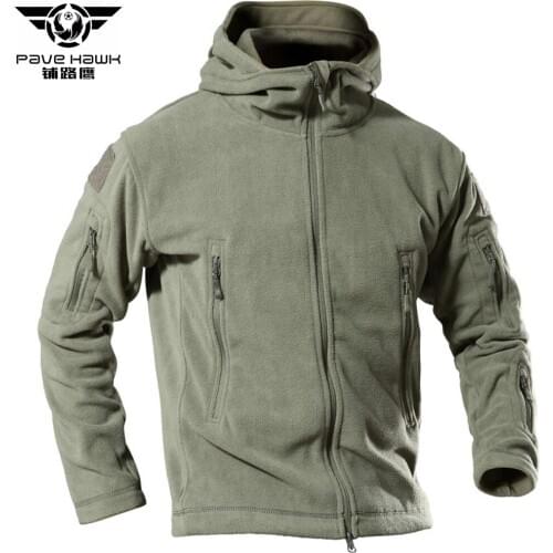 PAVEHAWK Tactical Jacket Male Warm Army Military Coat Fleece Jacket Men Thermal Hooded Outerwear Windbreaker Women Clothes