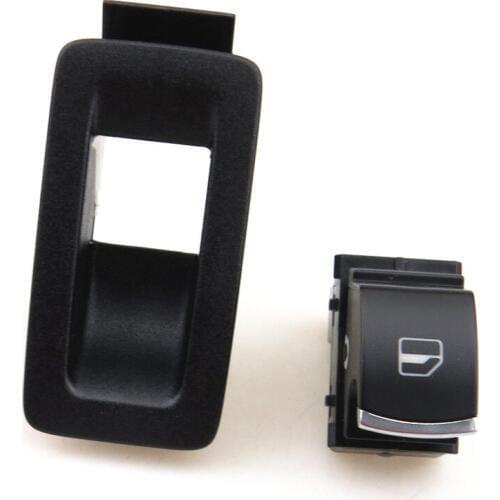 READXT Car Chrome Window Control Switch with Frame Cover For Golf 5 MK5 6 MK6 Passat B6 3C Touran Tiguan 5ND959855 1F0959527