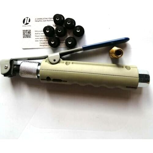 Air Sand Blasting Gun for 5-20Gallon Mobile Sandblaser Tank With 7 Pieces Nozzle And 1 Copper Fitting