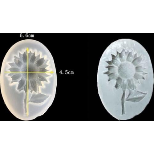 Sunflower resin fondant flower molds sugarcraft chocolate candy silicone mold cake decorating tools silicone molds