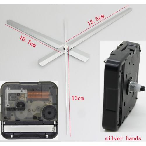 S 44704P Sweep Plastic Movement With 23# silver hands Clock Accessory Silent Movement Quartz DIY Movement Kits