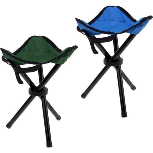 Traveling Camping Tripod Triangular Folding Fishing Stool Chair Foldable Fishing Chairs Portable Fishing Mate Fold Chair Tackles