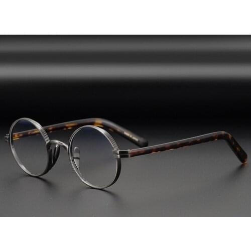 Japan Collection Brand Designer Titanium Glasses Frame Men Women Super Light Vintage Round Original Quality Eyeglasses Oculos