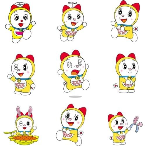 Three Ratels QC429 The most complete doraemon Dorami wall stickers for kids car hood sticker laptop decal