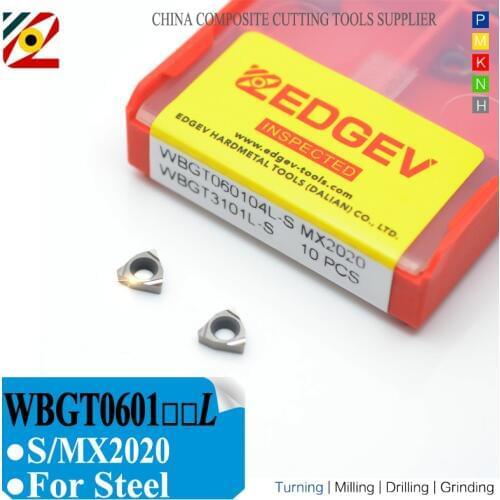 EDGEV Cermet Carbide Inserts WBGT060102L WBGT060104L S MX2020 Metal Ceramic Boring CNC Lathe Turning Tools Substitue S TN60