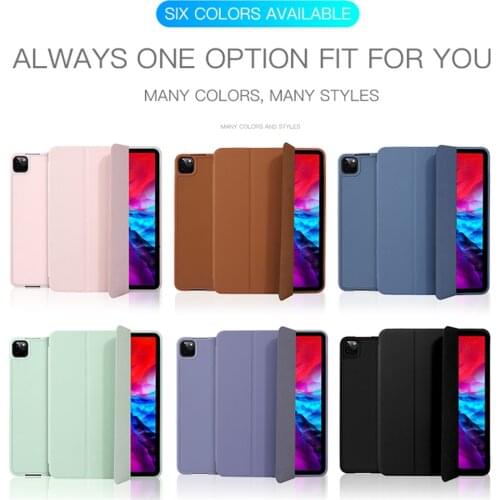 Ultra Slim Leather Flip Case for iPad Pro 11 /12.9 2020 Tablet Quick Release Housing Shell Wake up Foldable Protective Case