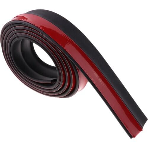 2.5m Auto Front Bumper Skirts Lower Lip Front Protector Rubber Valence Chin