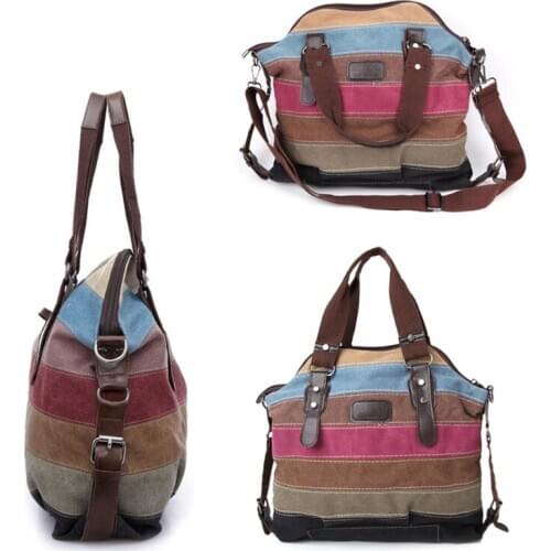 Women Shoulder Bag Canvas Satchel Crossbody Tote Handbag Purse Messenger Fashion 27RD