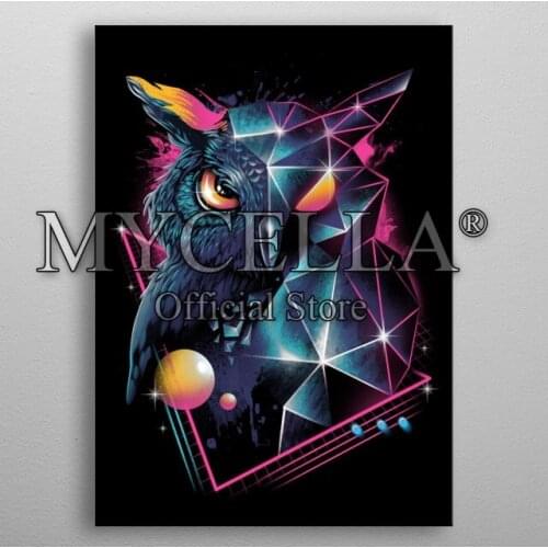 Animals 5d Diy Diamond Painting Cross Stitch Rad Owl Diamond Embroidery Full Square Rhinestone Mosaic Wall Art Home Decor Craft