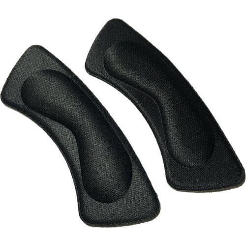 1 Pair 4D Soft memory foam Fabric Shoe Back Heel Inserts Foot Care Tool New Sticky Shoe Insoles Pads Cushion Liner Grip Pad