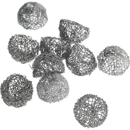 10pcs 17mm Tobacco Smoking Pipe Metal Screen Ball Filter Help Combustion Supporting Net Filter Smoking Pipe Screens