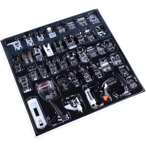 42 Pcs knitting needle Household Sewing Machine Braiding Blind Stitch Darning Presser Foot Feet Kit Set Sewing Machine Parts