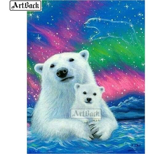 5d diy diamond painting bear full square animal icon diamond embroidery 3d diamond mosaic crafts sticker decoration