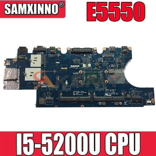 Akemy LA-A911P For Dell Latitude E5550 Motherboard I5-5200U CN-08FP65 8FP65 M5HV7 Mainboard 100% tested