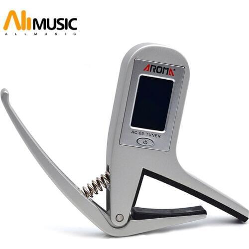 Aroma AC-05 Clip-on Guitar Tuner Capo 2-in-1 for Guitar Bass Chromatic Multifunction Universal Exquisite Portable Guitar Part