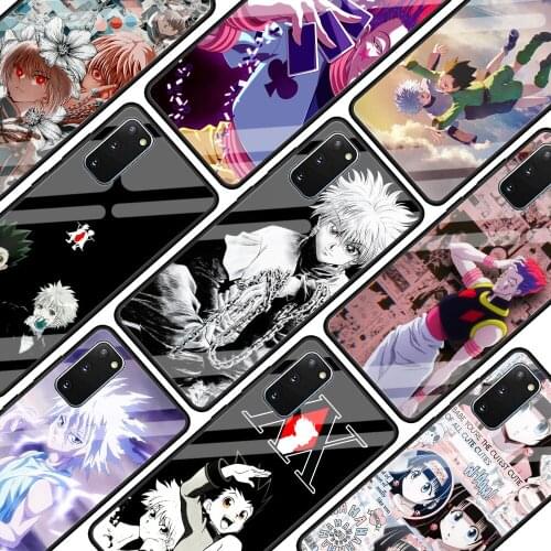 Hunter X Hunter HXH Anime Glass Phone Case for Samsung Galaxy S21 S20 FE Note 10 Lite S10 S9 S8 Plus 20 Ultra 9 S10e Cover Coque