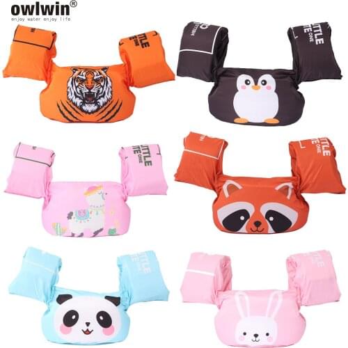Baby Float Cartoon Arm Sleeve Life Jacket Swimsuit Foam Safety Swimming Training Floating Pool Float Swimming Ring puddle jumper