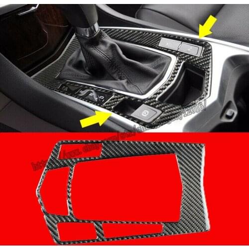 For Cadillac SRX 2010-2015 Carbon fiber Gear Shift Box Panel Frame Cover Trim