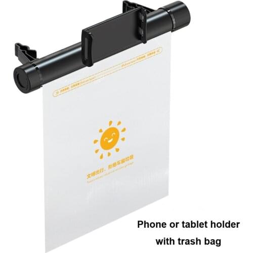 For Tesla Model 3 Model Y Seat PAD Phone Tablet Holder Lazy Bracket Car Trash Bag Rear Seat Headrest Mobile Rotatable Stretch