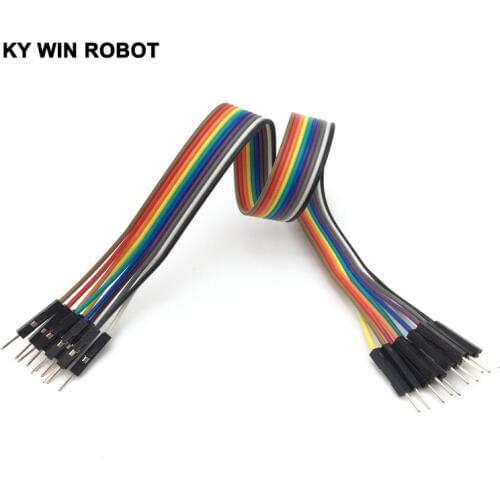 Dupont line 10pcs 30cm 2.54mm 1p-1p Pin Male to Male Color Breadboard Cable Jump Wire Jumper For Arduino