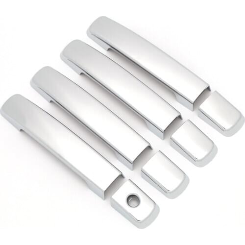 Chrome For Nissan Qashqai J10 2007 2008 2009 2010 2011 2012 2013 ABS Door Handle Cover Frame Trim accessories