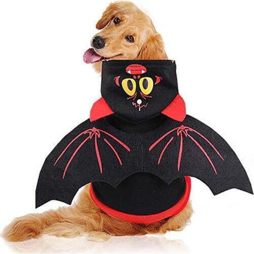 Pet Cat Clothes Funny Bat Wings Costumes Halloween Party Coat Hooded Small Cat Kitten Hoodie Puppy Dog Clothes