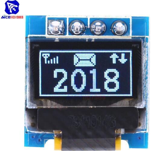 0.49 Inch OLED Display Module 128×32 SSD1306 I2C IIC Interface 4 Pin 3.3-5V for Arduino