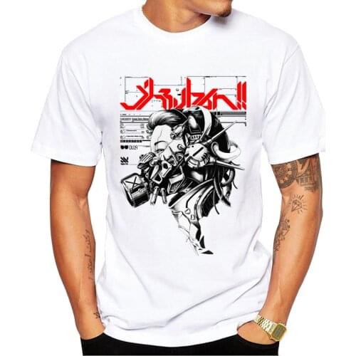 TEEHUB Short Sleeve Men T-Shirt Hipster Punk Girl Gas Mask Printed Tshirts Fashion t shirts Cool Essential Tee