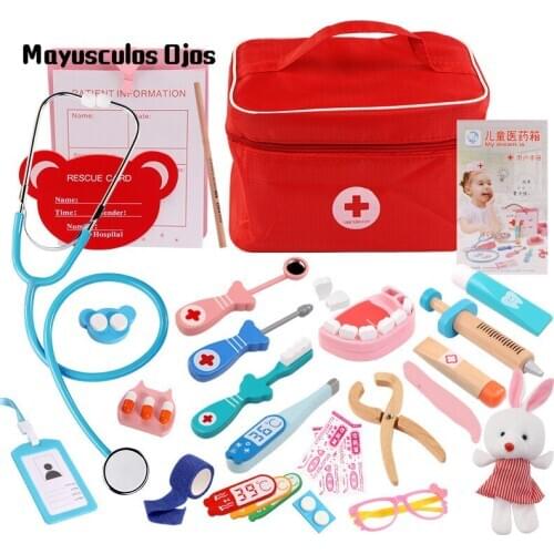 Childrens Play House Doctors Toy Set Puzzle Simulation Bag Medicine Box Simulated Nurse Injection Medical Kit