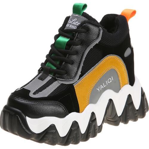 New Sneakers Women Warm Plush Platform Colorful Shoes Women Casual Trainers Chunky Sneakers Ladies Winter Sneakers Shoes U13-03