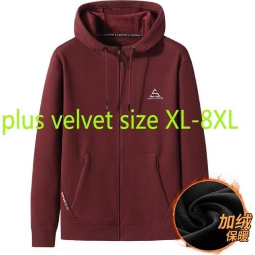 New Arrival Fashion Super Large Winter Men Oversized Fashion Casual Hooded Plush Knit Jacket Thick Print Plus Size XL-6XL7XL 8XL
