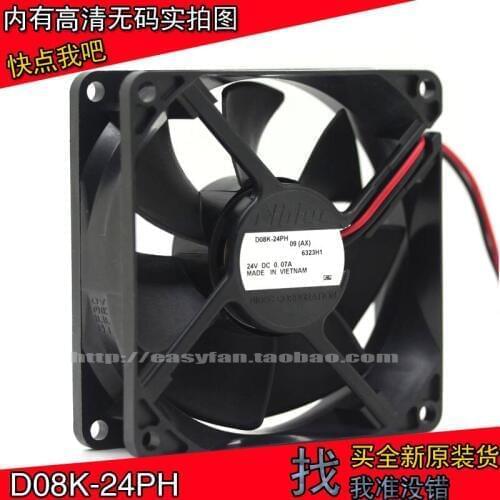 NEW NIDEC D08K-24PH 09(AX) 8025 24V 0.13A 8CM cooling fan